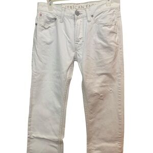 Men’s American Eagle Outfitters Straight Cream Colored Jeans 29x32